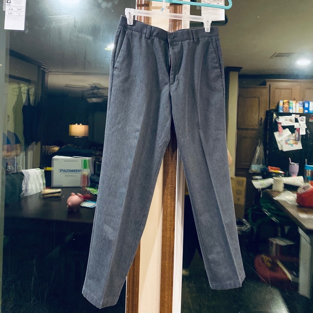 Grey docker dress pants